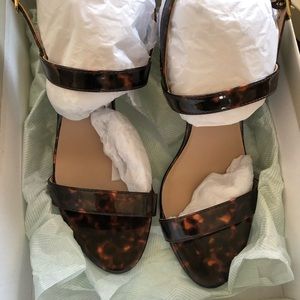 Nordstrom BP Lula Slingback Sandal, Brown Tortoise, Size 9.5